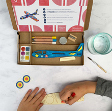 Load image into Gallery viewer, Plane Craft Kit Activity Box
